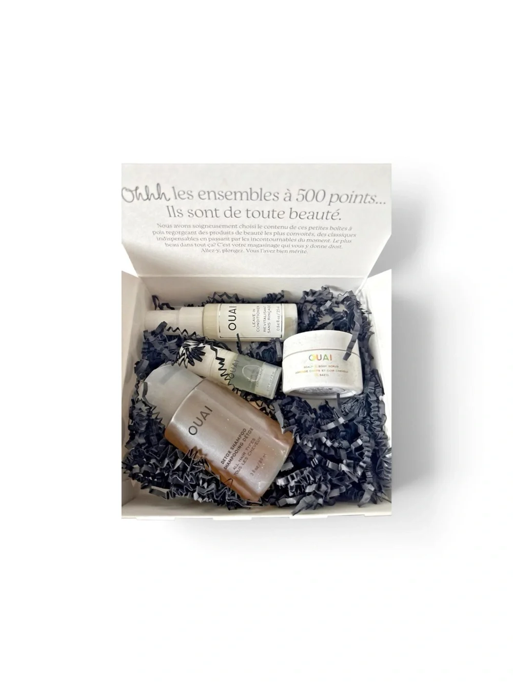 OUAI Skincare & Haircare Set - Beige and Black